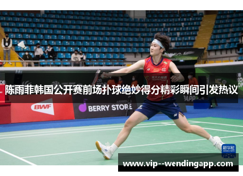 陈雨菲韩国公开赛前场扑球绝妙得分精彩瞬间引发热议